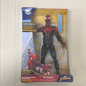 Disney Spider-Man Miles Morales Interactive Figure - Black and Red